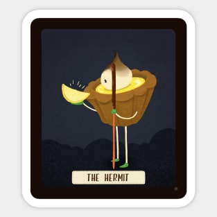 Dessert Tarot card-The Hermit Sticker